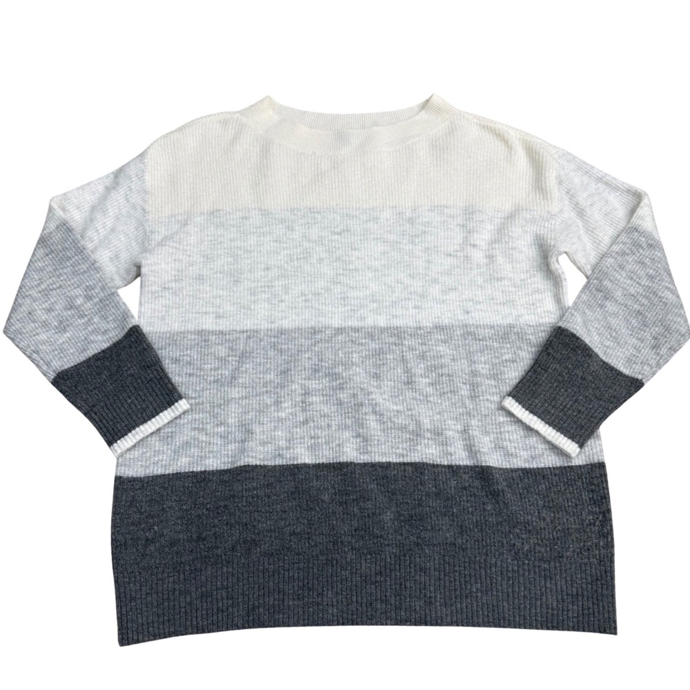 Talbots Colorblock Sweater Women XL
Grey Relaxed Modern Cozy Casual EUC